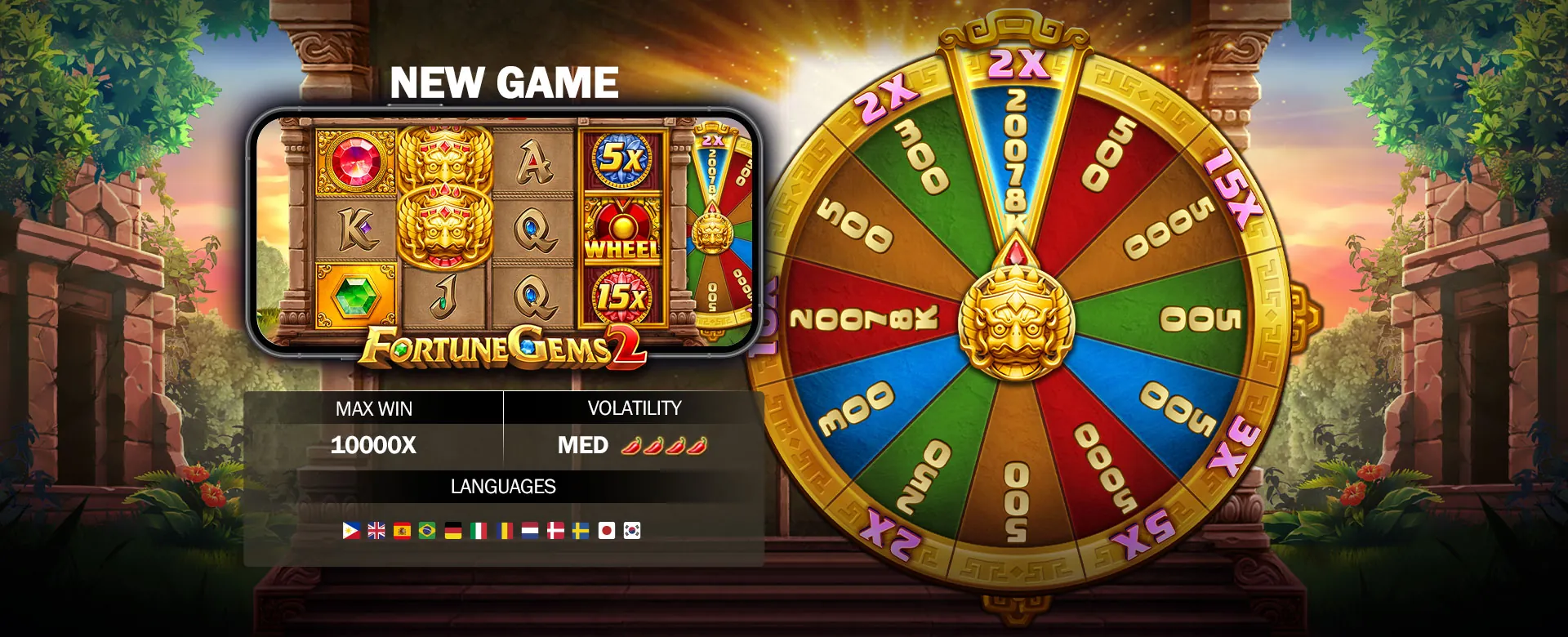 Diverse selection of PHTALA casino games
