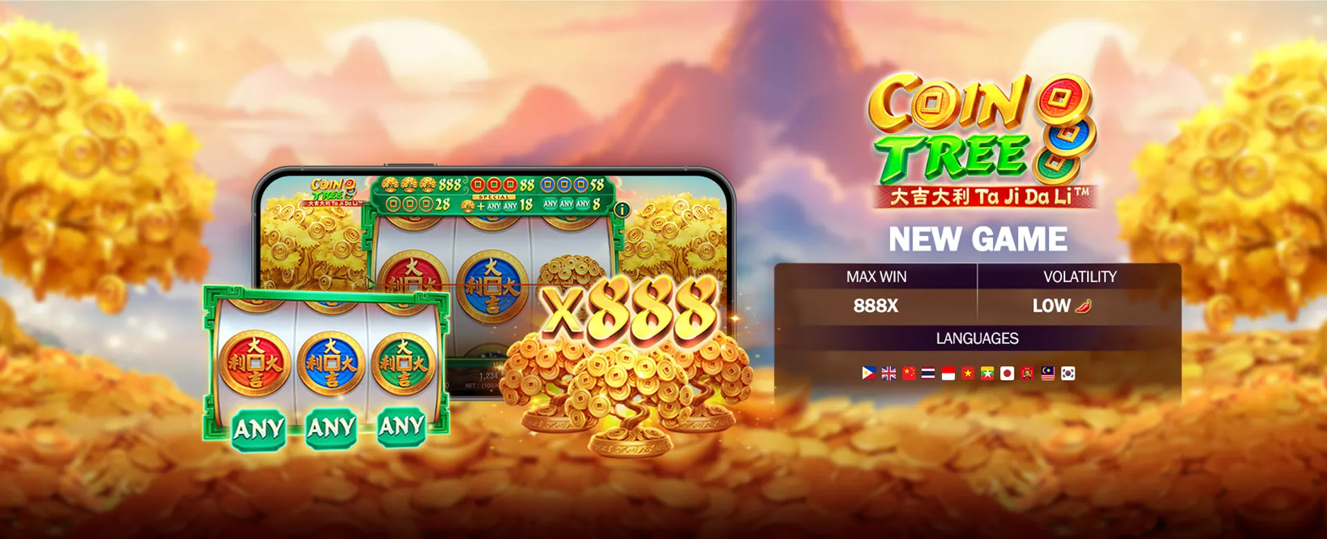 PHTALA online casino registration banner with golden elements and gaming graphics